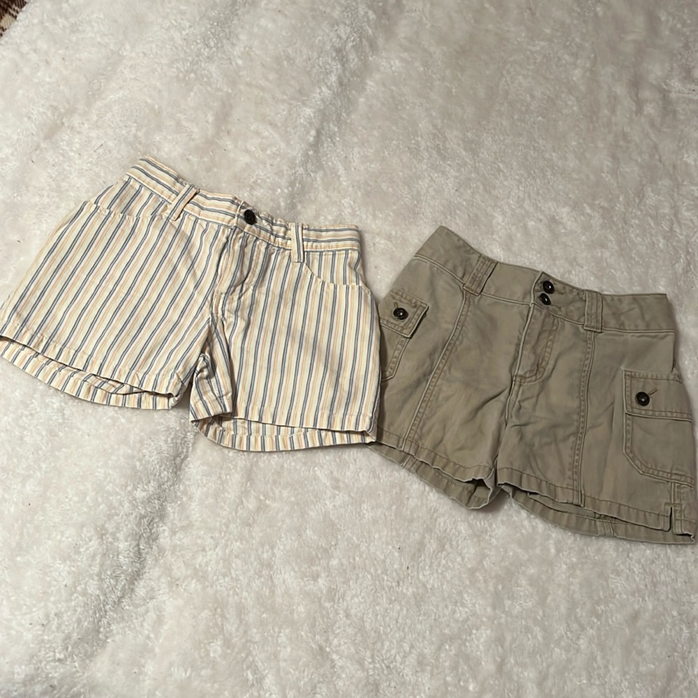 EUC set of 2 Lee cotton shorts girls 8